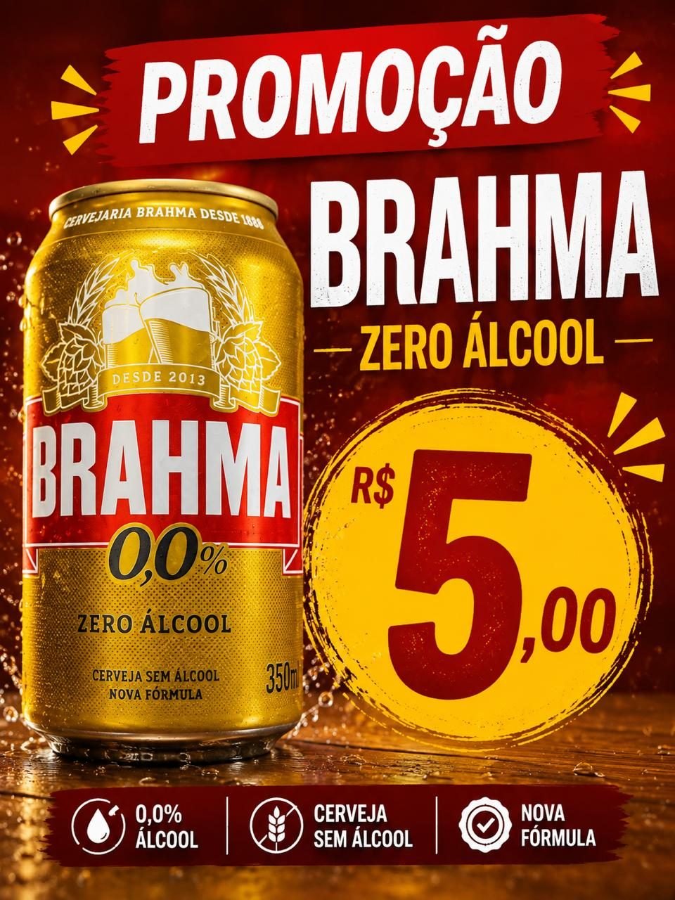 Brahma Zero Álcool 350 ml